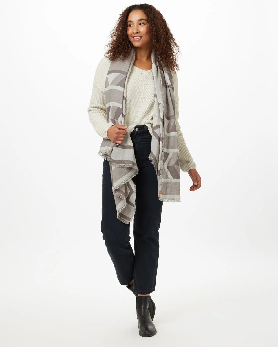 Cotton Geo Blanket Scarf - Image 5