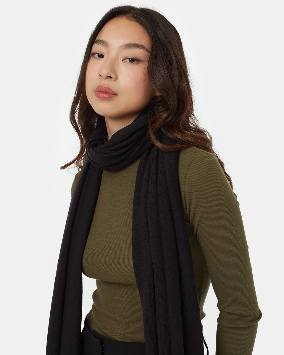 Cotton Ribbed Scarf - Image 3