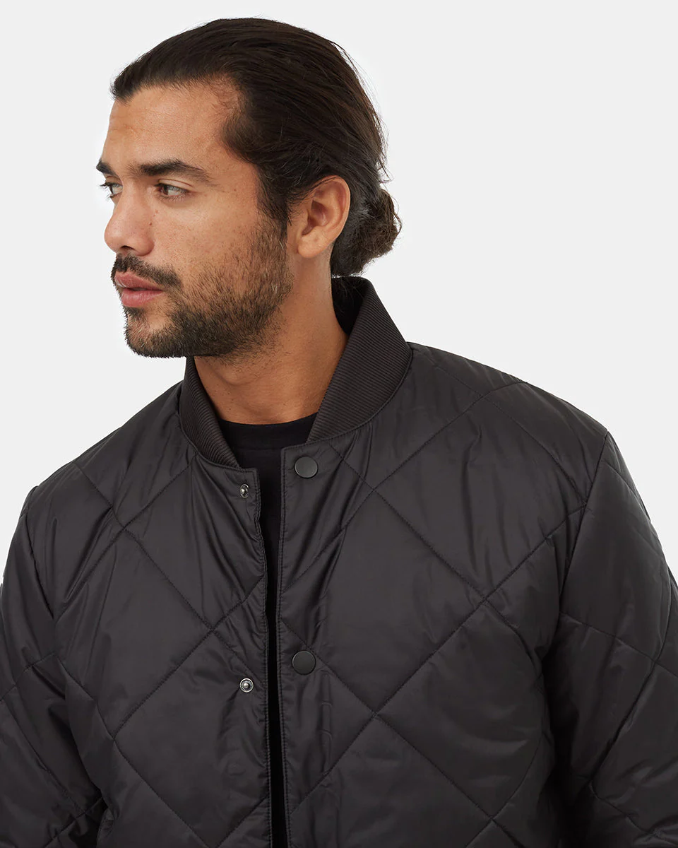 Diamond Padded Bomber Jacket - Image 4