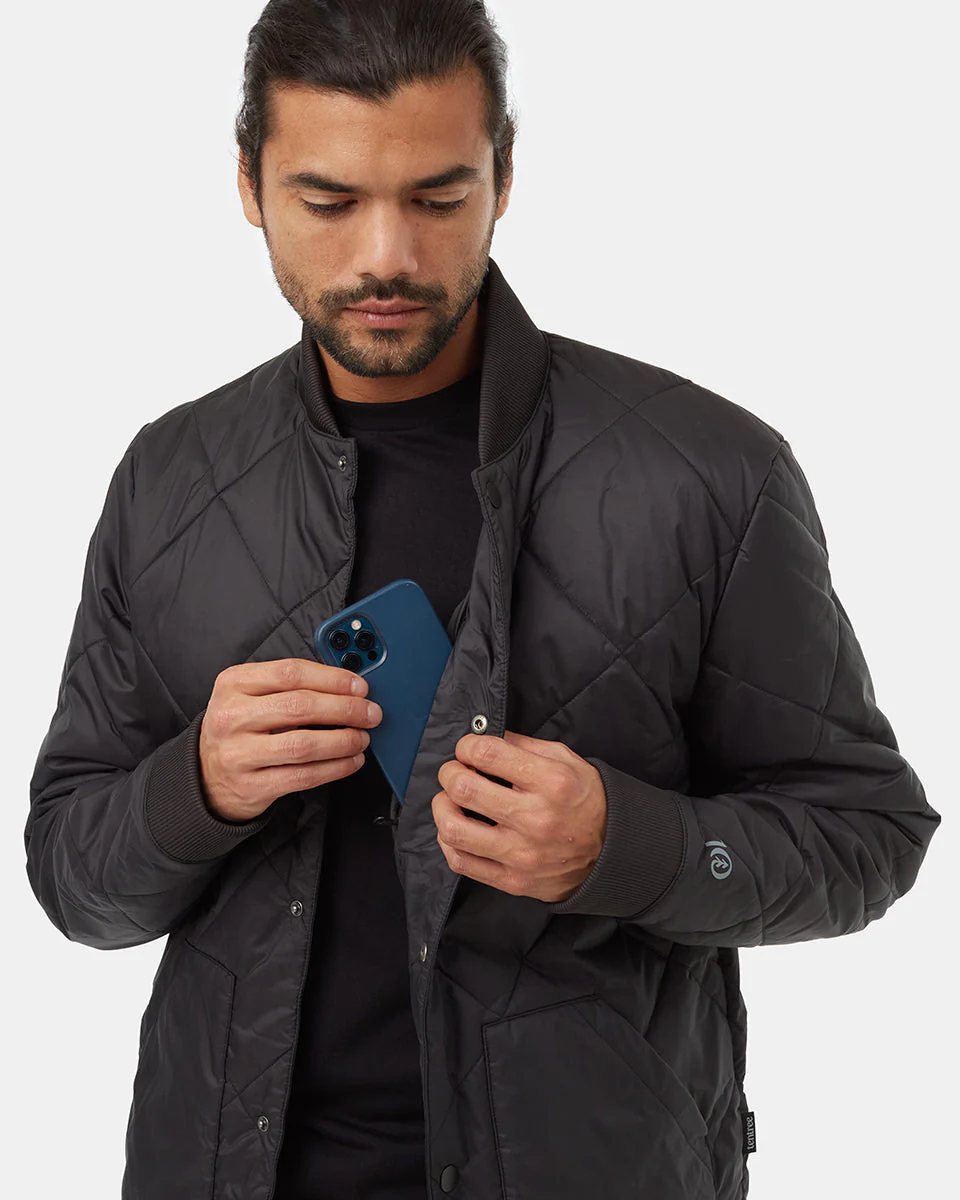 Diamond Padded Bomber Jacket - Image 5
