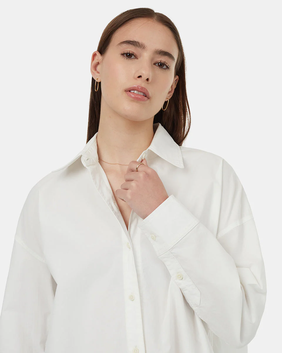 EcoStretch Cotton Oversized Shirt - Image 4
