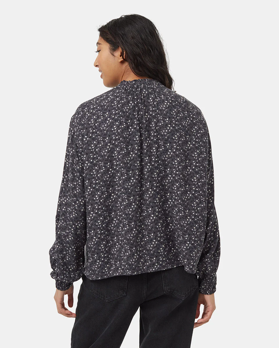 EcoWoven Crepe Smocked Blouse - Image 3