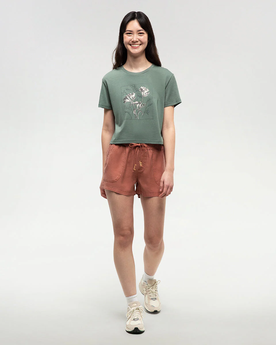 Floral Crop T-Shirt - Image 2
