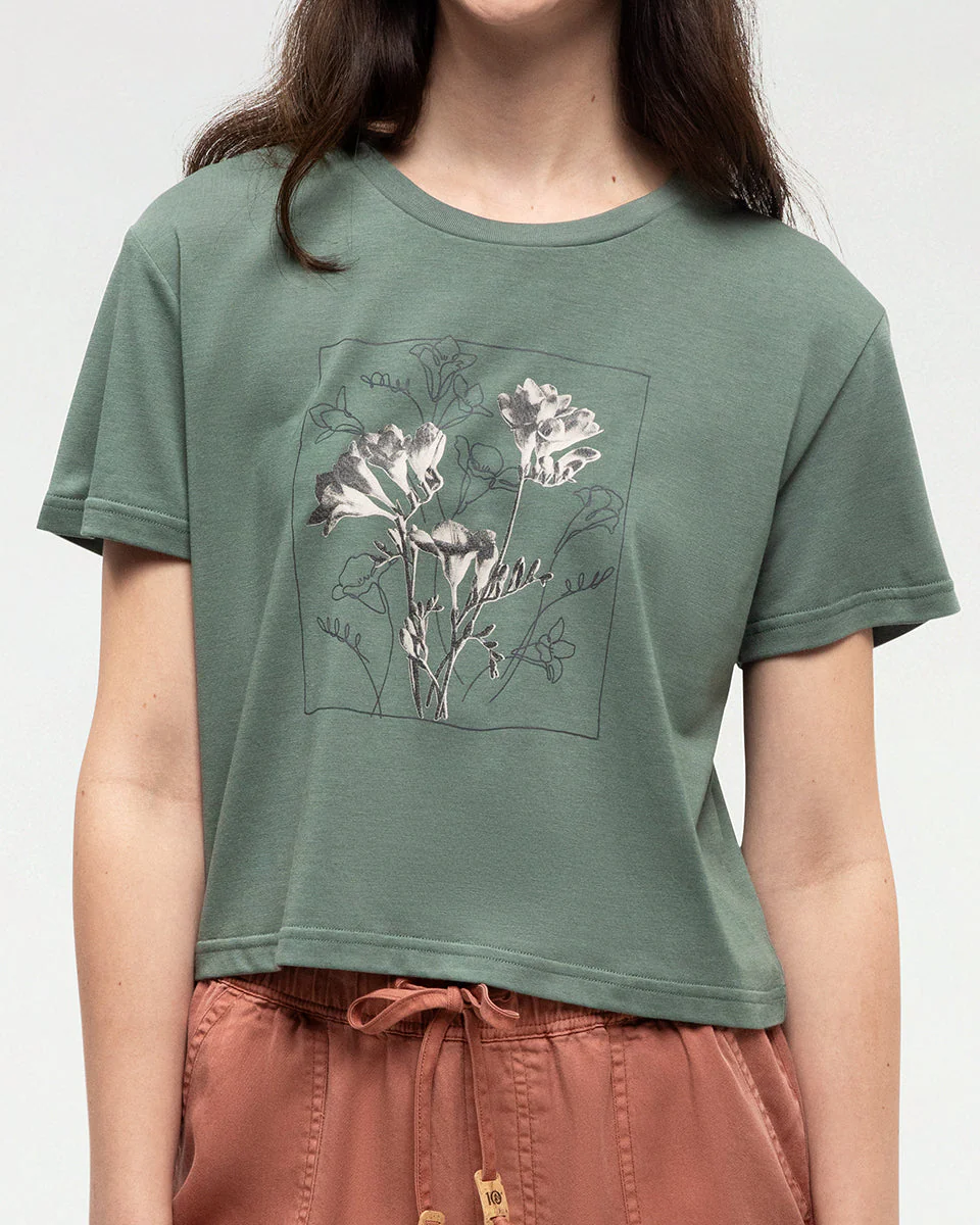Floral Crop T-Shirt - Image 4