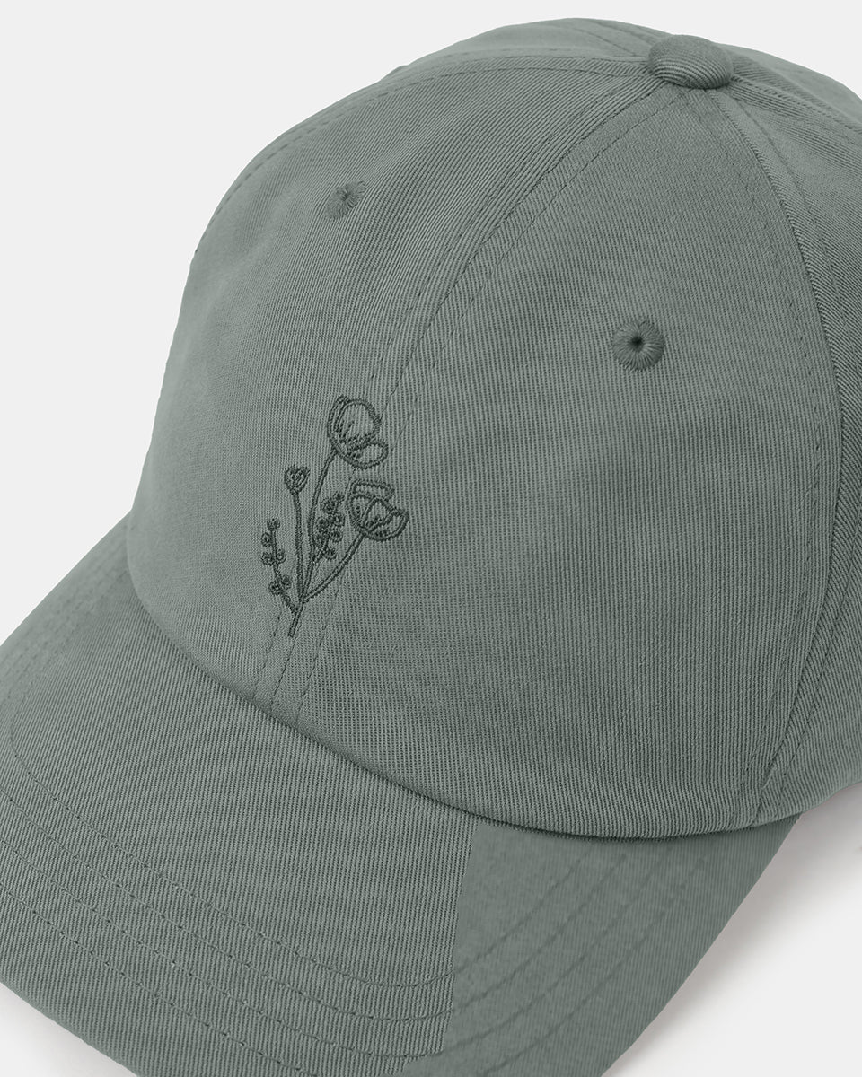 Flower Embroidery Peak Hat - Image 2