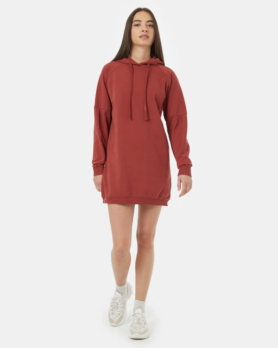 Oversized French Terry Hoodie Dress - Image 2