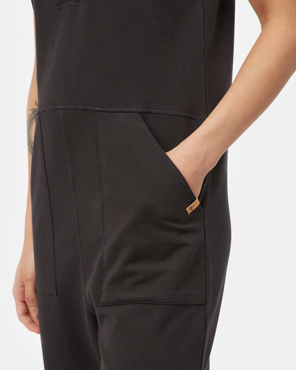French Terry V-Neck Jumpsuit - Image 10