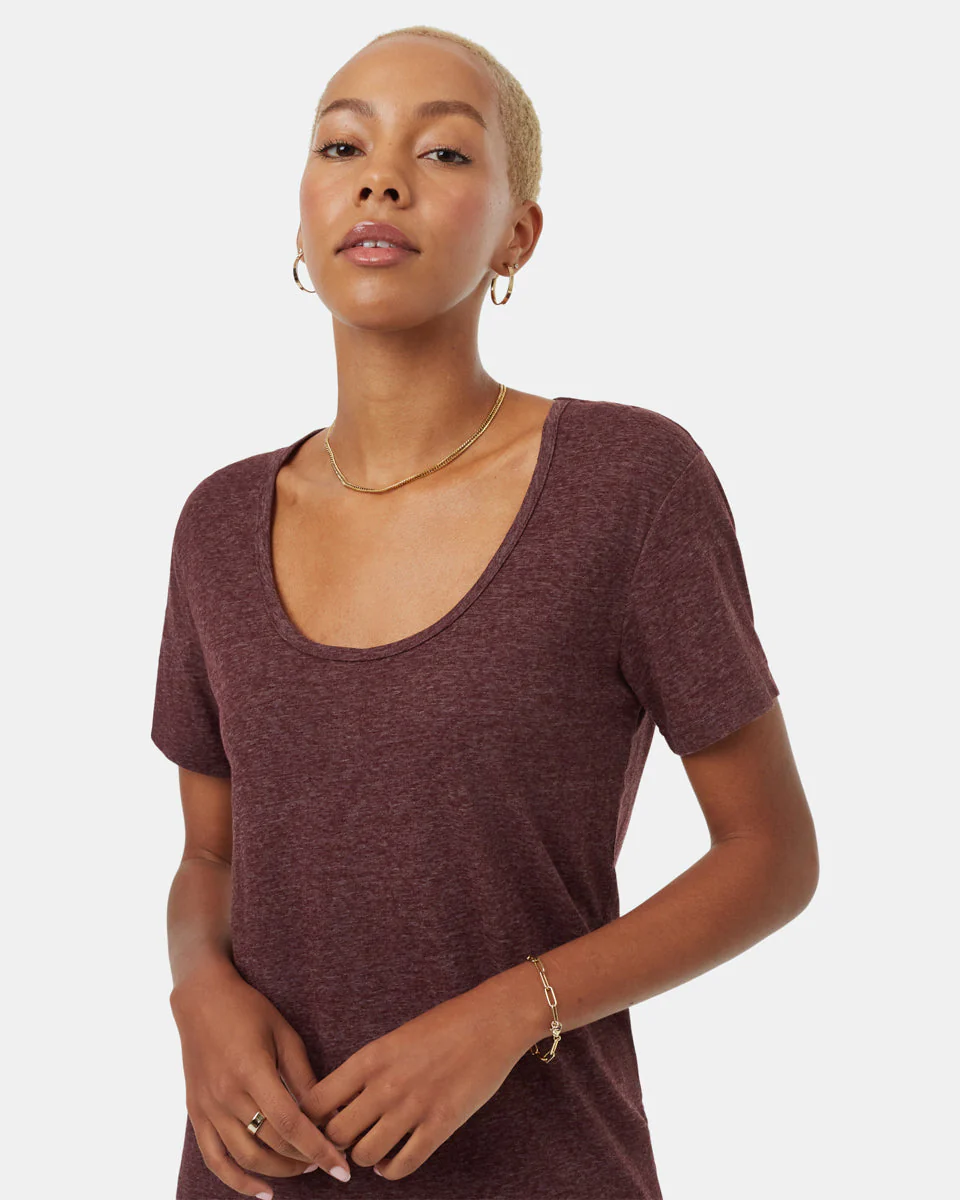 Hemp Scoop Neck T-Shirt - Image 3