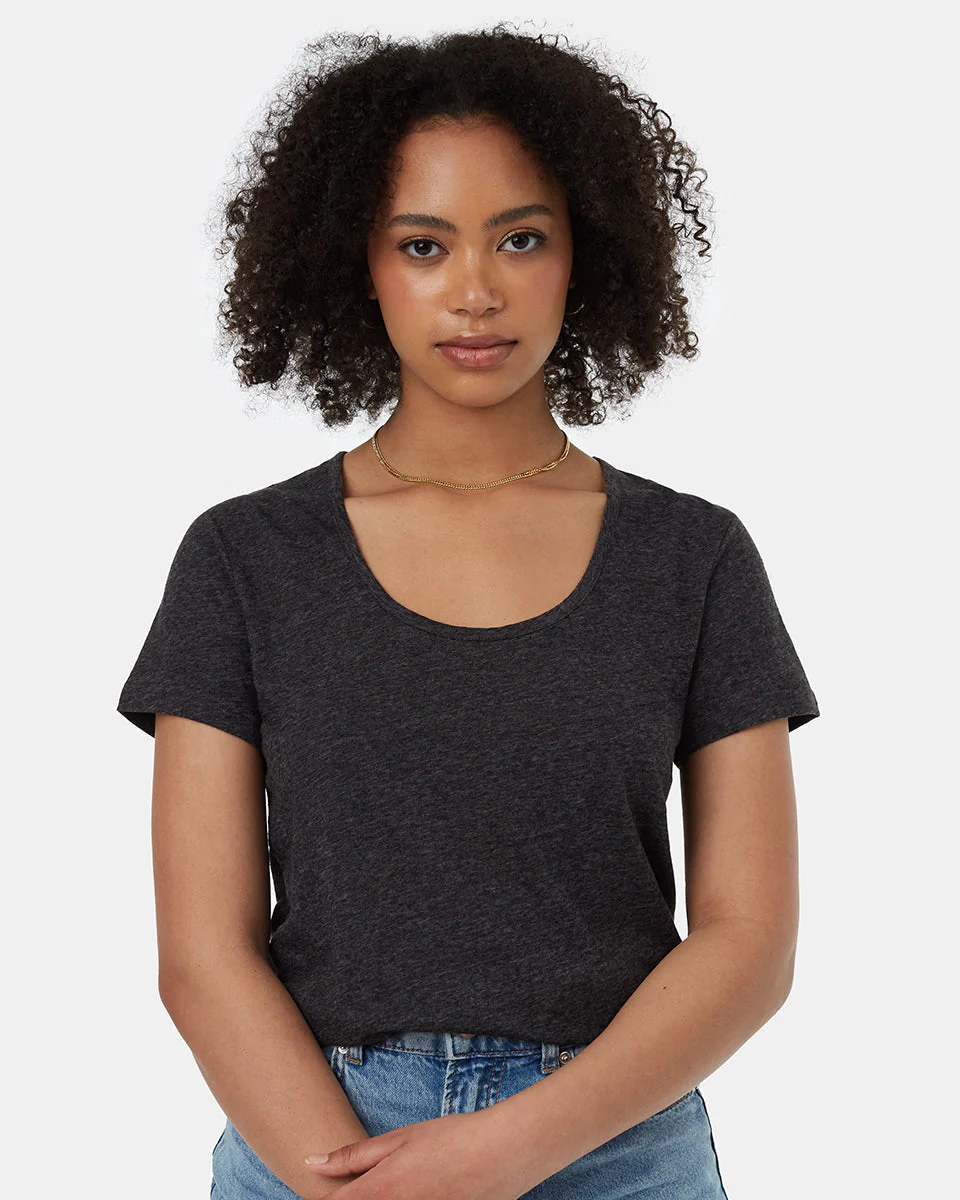 Hemp Scoop Neck T-Shirt - Image 4