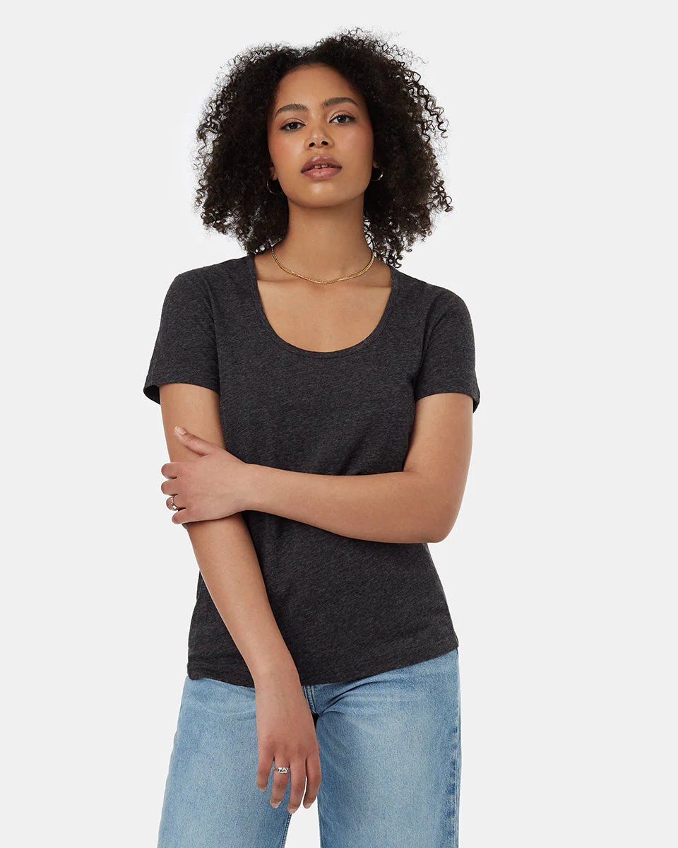 Hemp Scoop Neck T-Shirt - Image 5