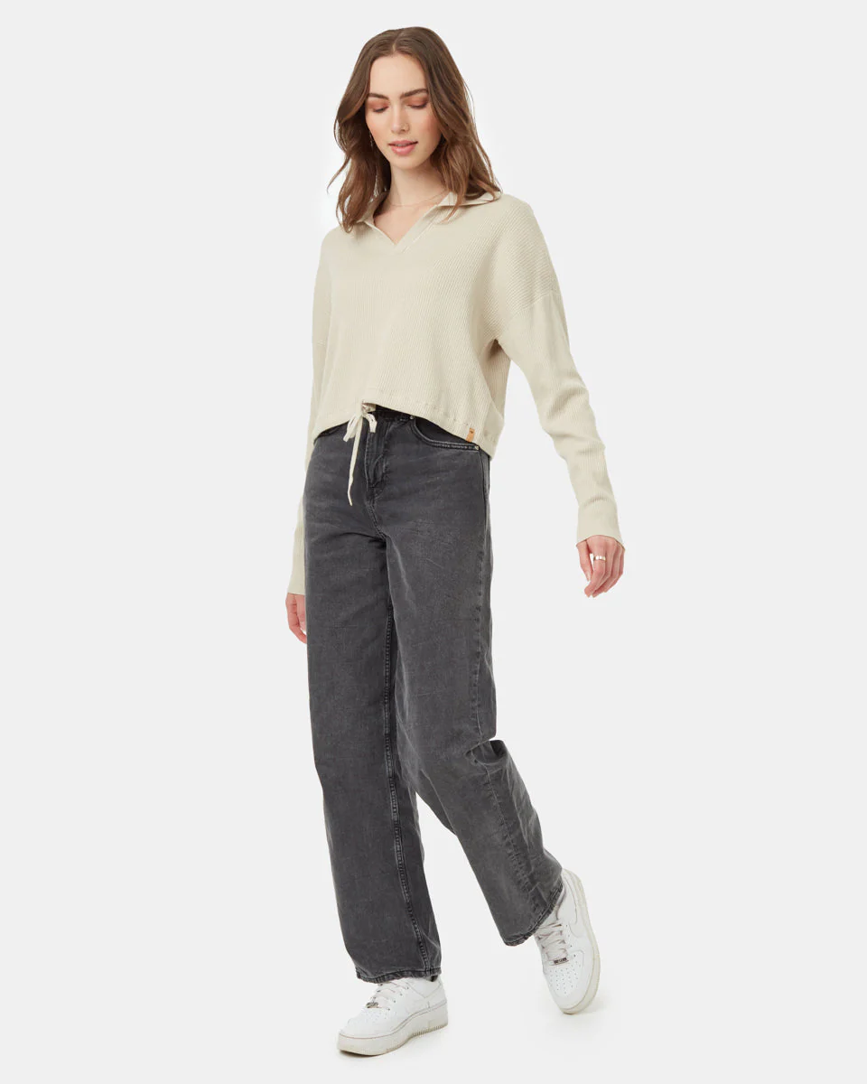 Highline Collared Cinch Waist Sweater - Image 2
