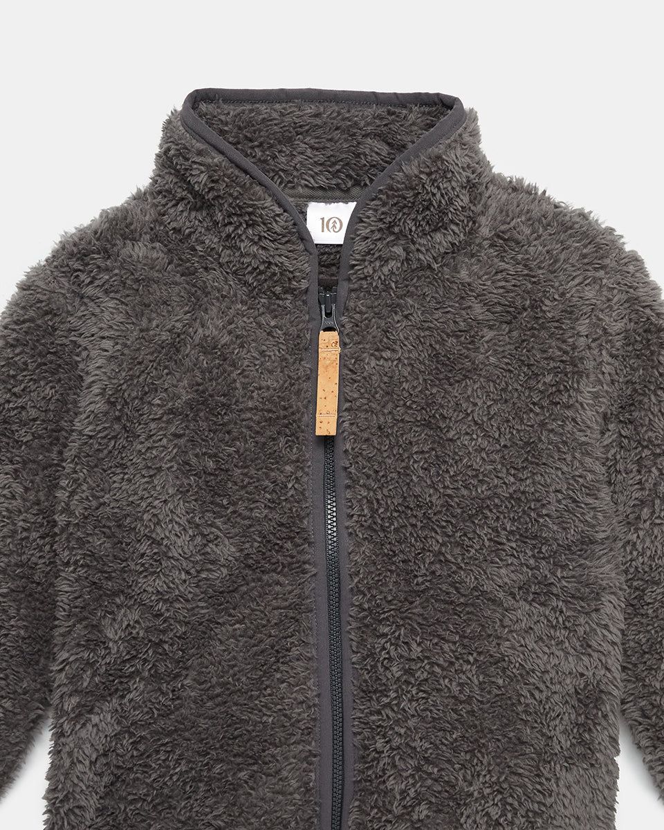 Kids EcoLoft Teddy Zip Front - Image 2