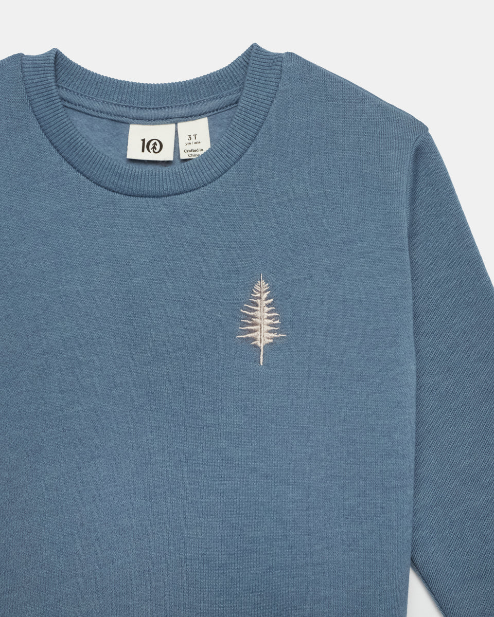 Kids Treefleece Golden Spruce Crew - Image 4