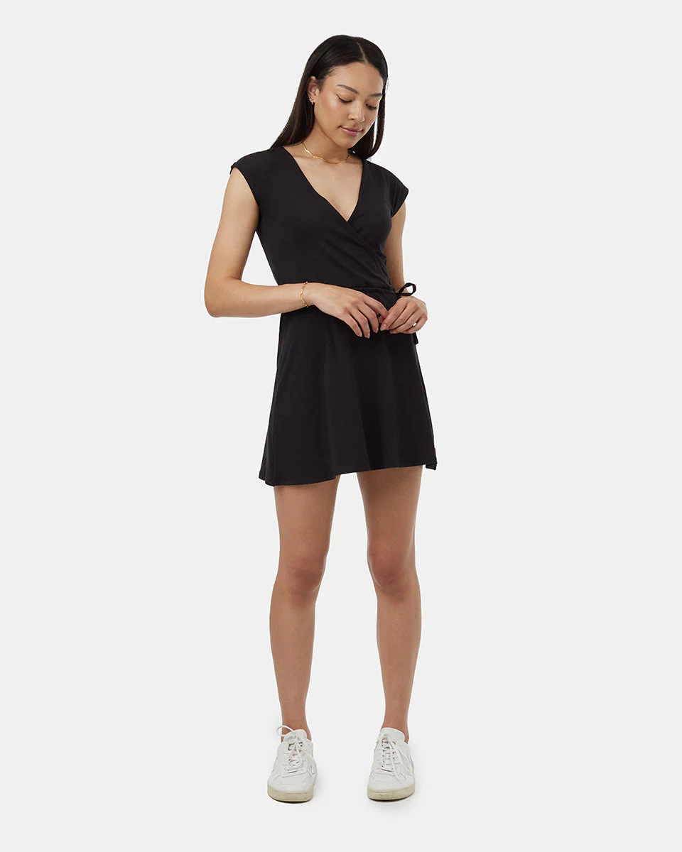 Knit Wrap Dress - Image 6