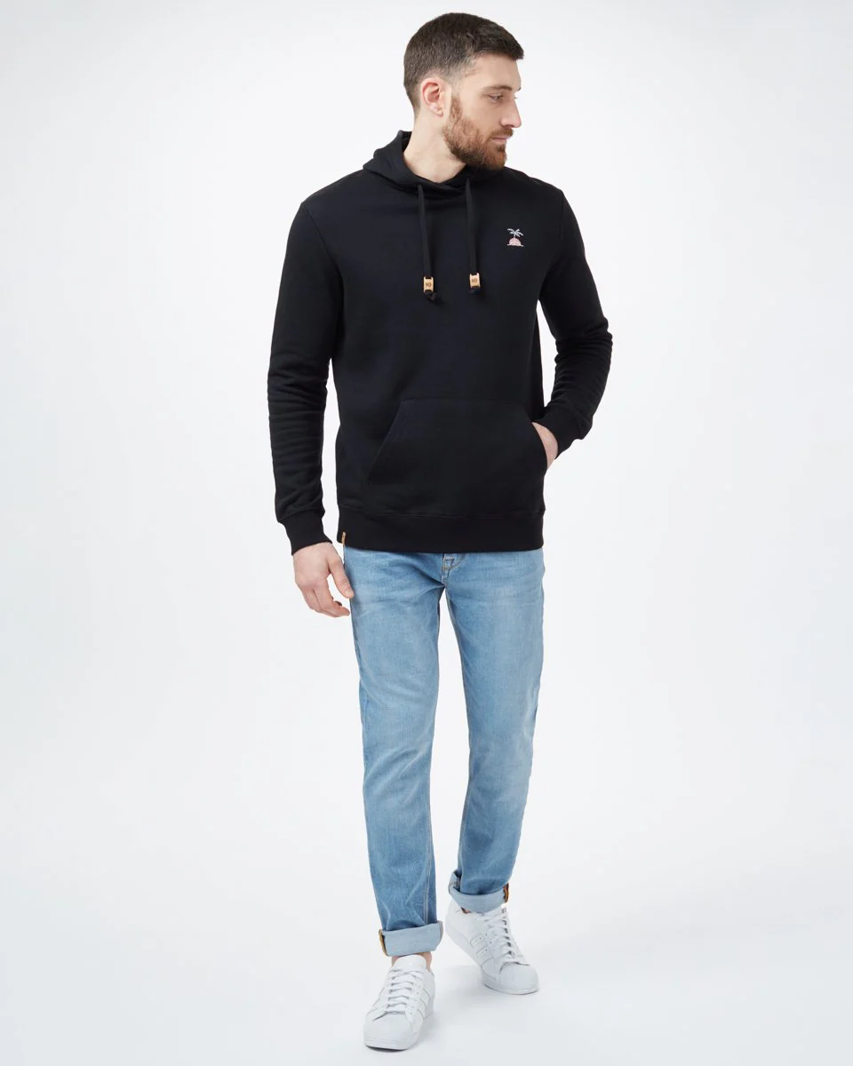 Palm Sunset Embroidery Hoodie - Image 4