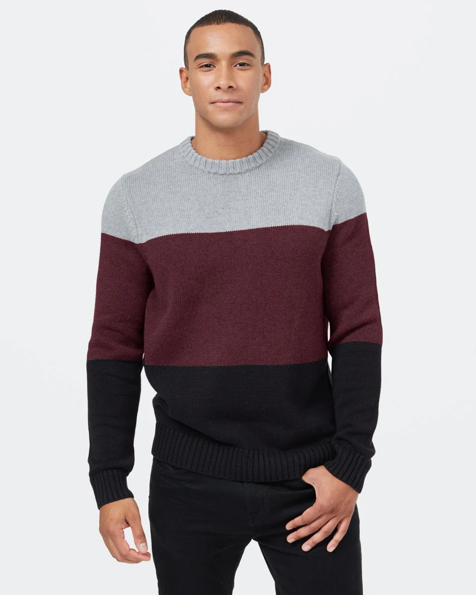 Highline Blocked Crew Sweater