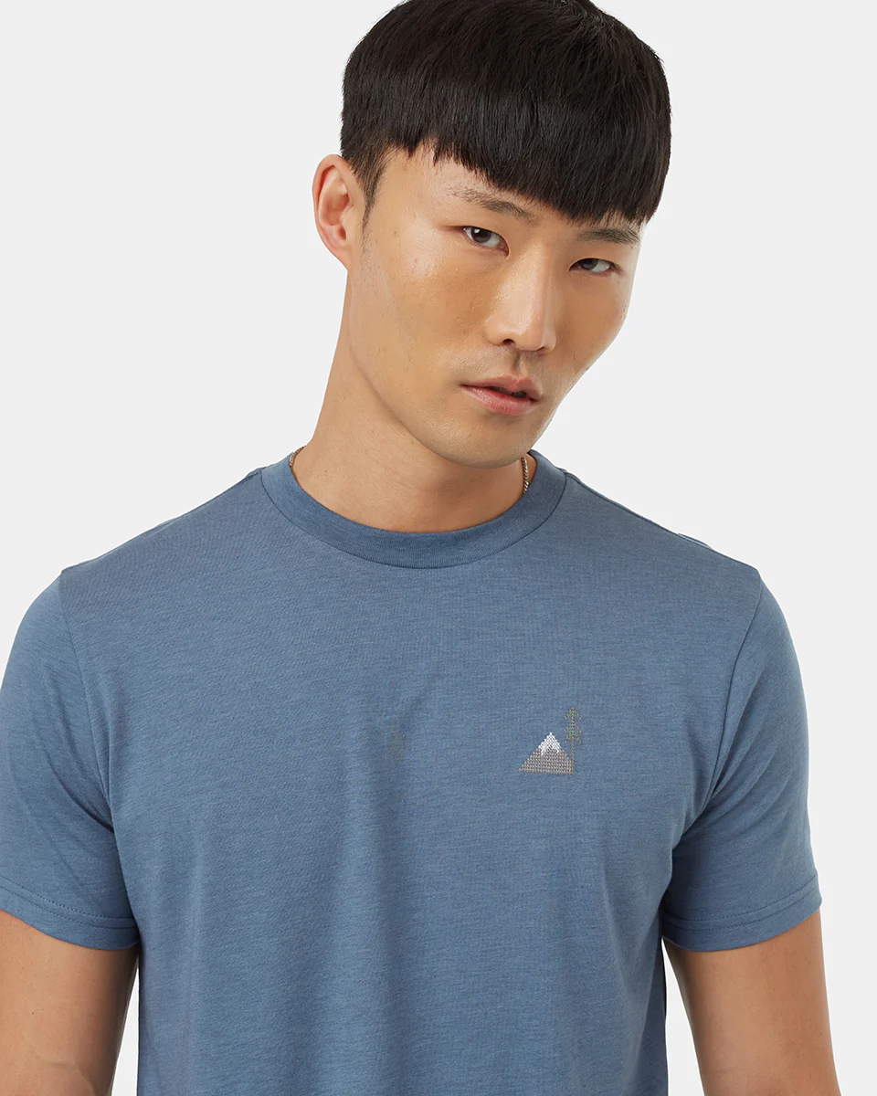 Peaks Embroidery T-Shirt - Image 4