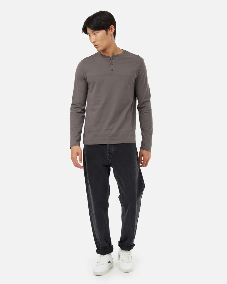 Set In Sleeve Yoke Henley - Image 2