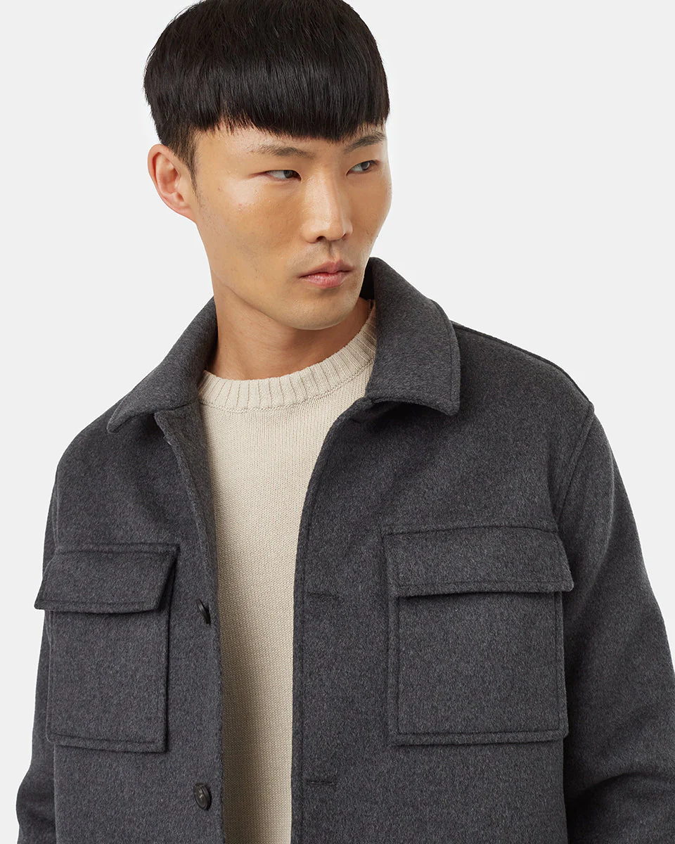Wool Button Down Shacket - Image 4