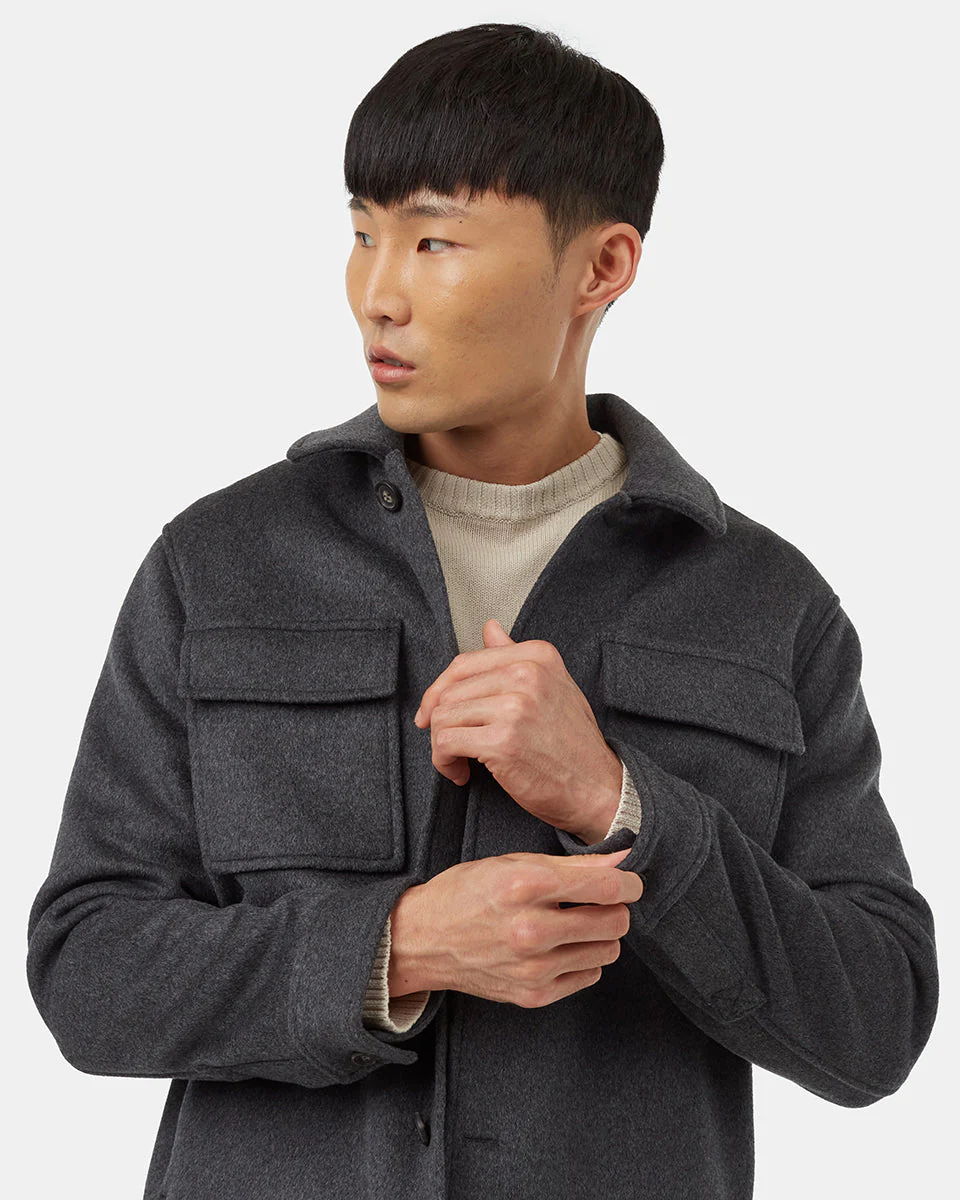Wool Button Down Shacket - Image 5