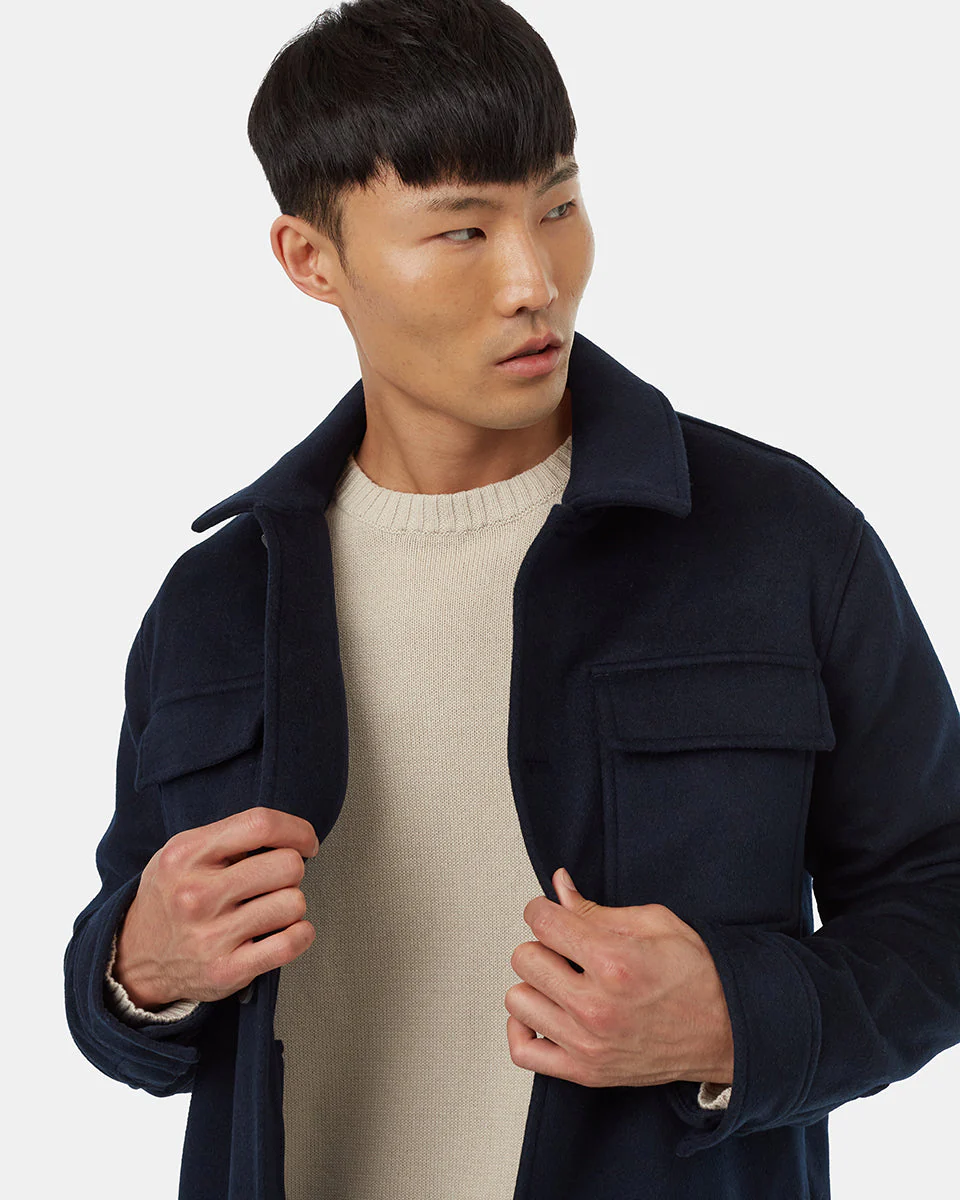 Wool Button Down Shacket - Image 3
