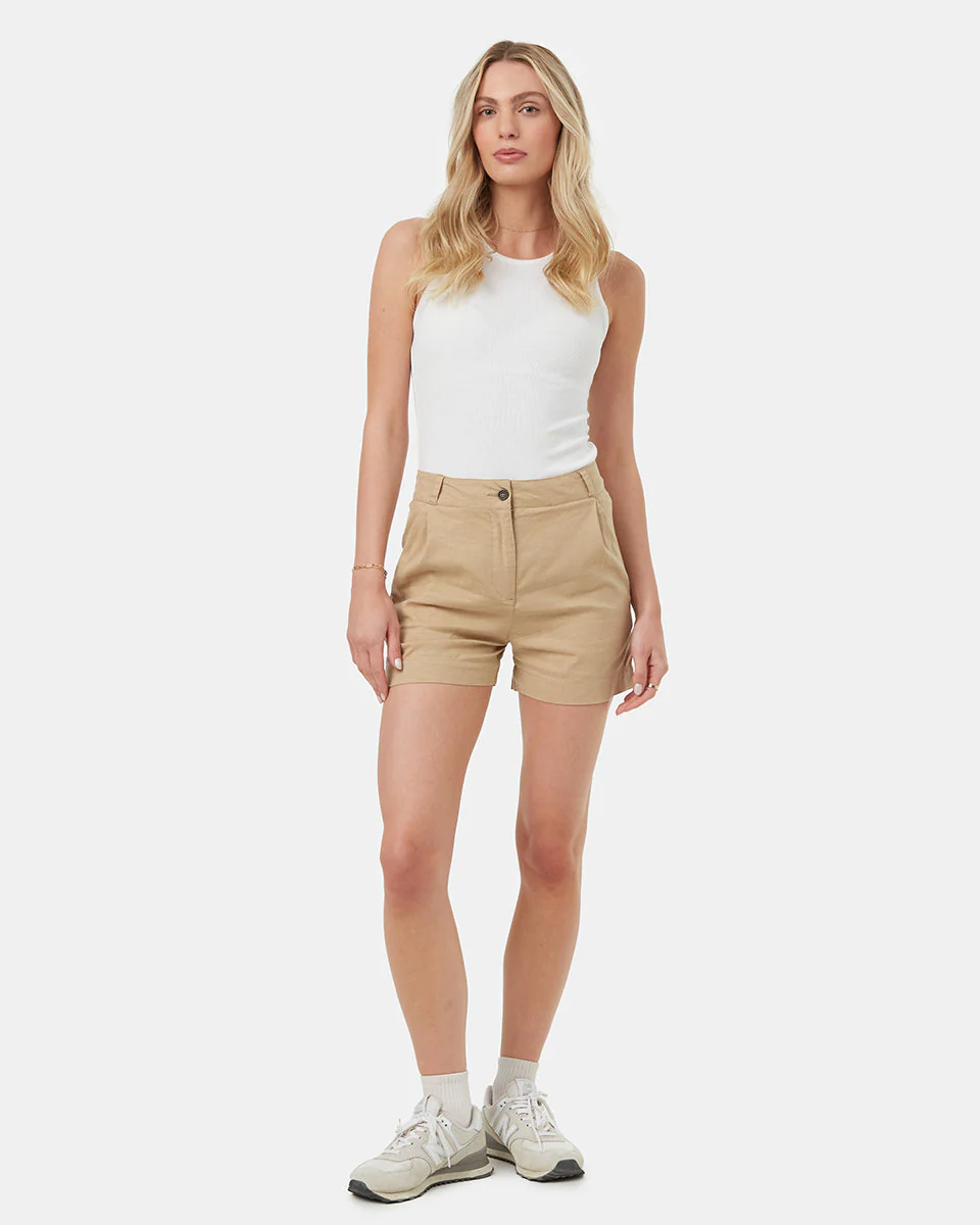 Pleated High Waisted Shorts - Image 2