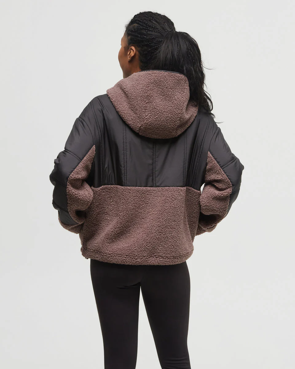 Recycled Boucle Full Snap Hoodie - Image 3