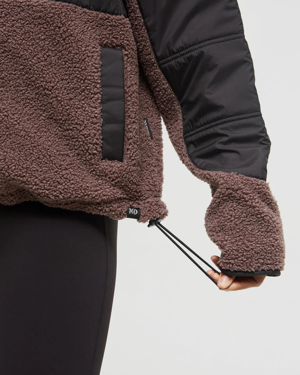 Recycled Boucle Full Snap Hoodie - Image 4