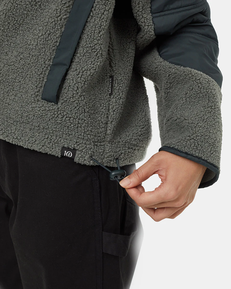 Recycled Boucle Full Snap Hoodie - Image 7