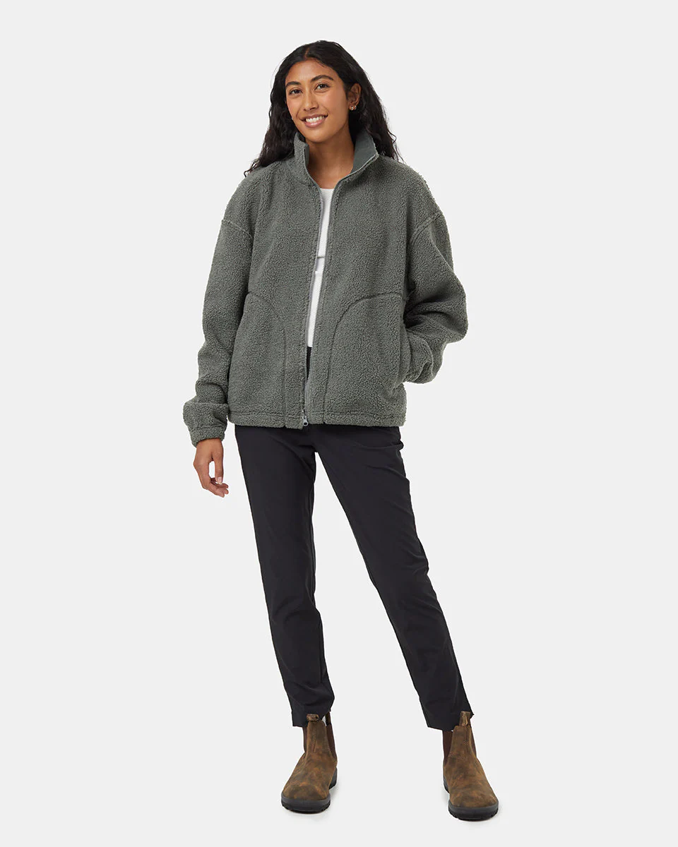 Recycled Boucle Reversible Full Zip - Image 2