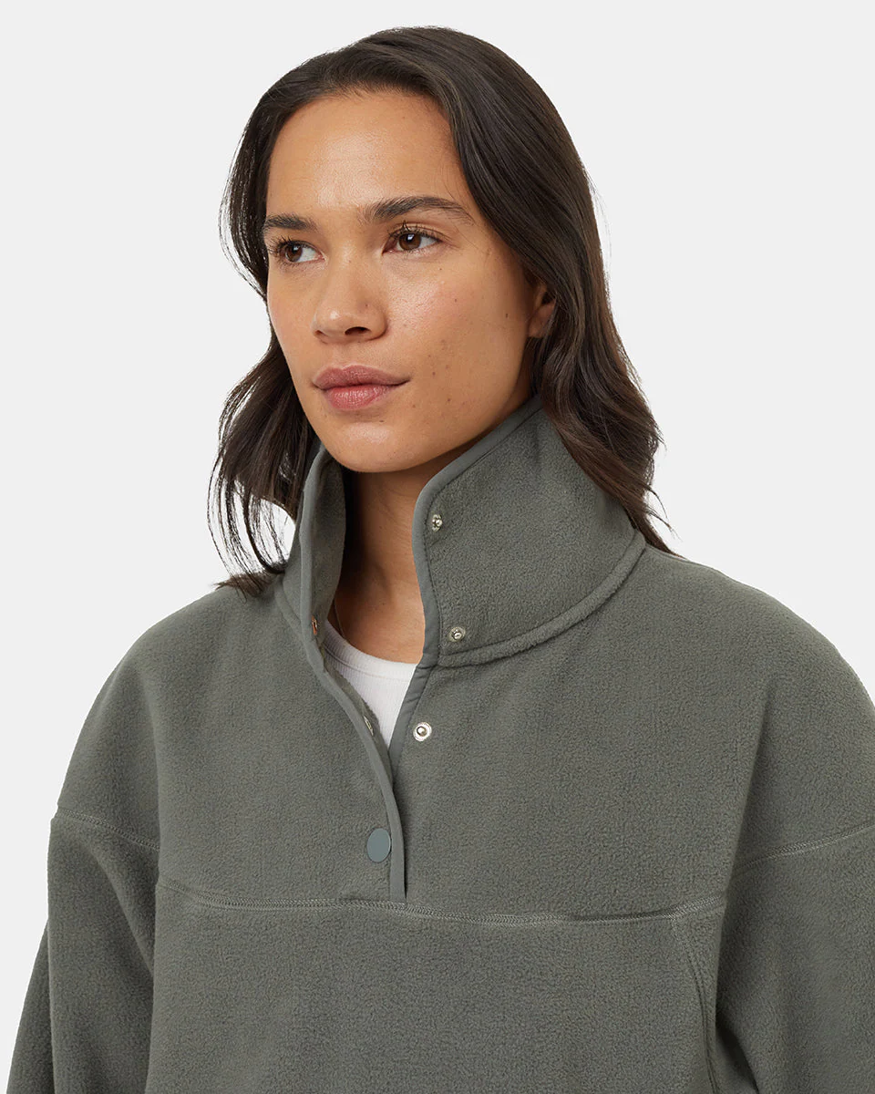 Recycled MicroFleece 1/4 Snap - Image 4