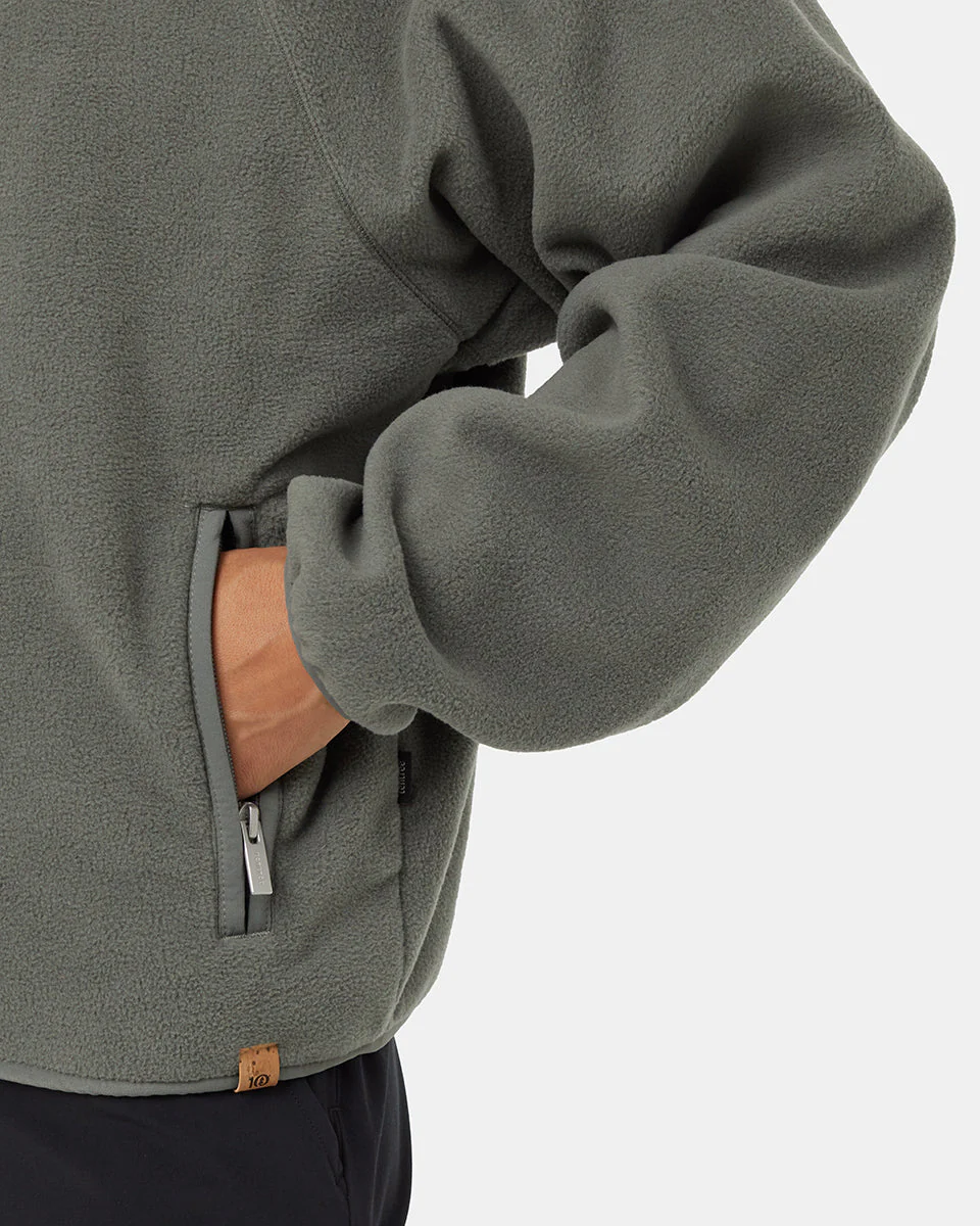 Recycled MicroFleece 1/4 Snap - Image 5
