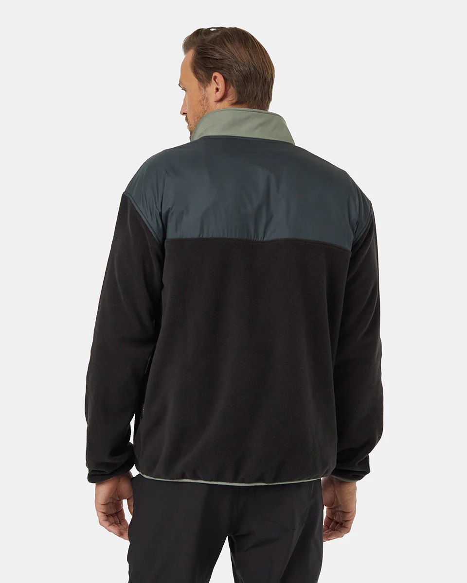 Recycled MicroFleece Contrast 1/4 Snap - Image 3
