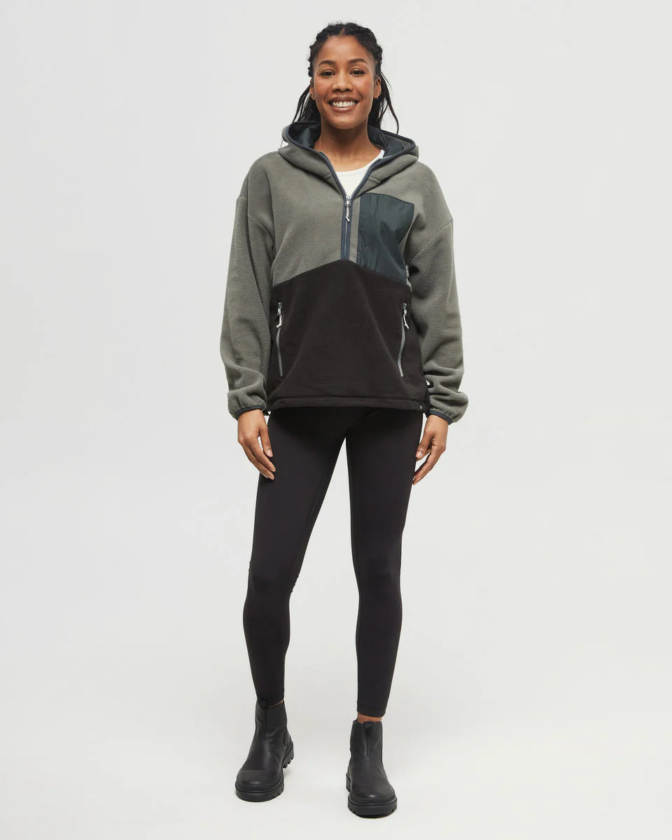 Recycled MicroFleece Contrast 1/4 Zip - Image 2