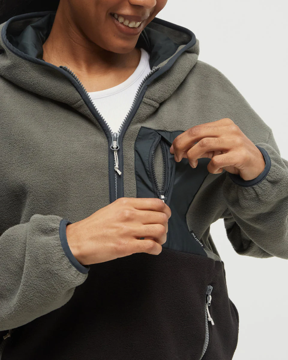 Recycled MicroFleece Contrast 1/4 Zip - Image 4