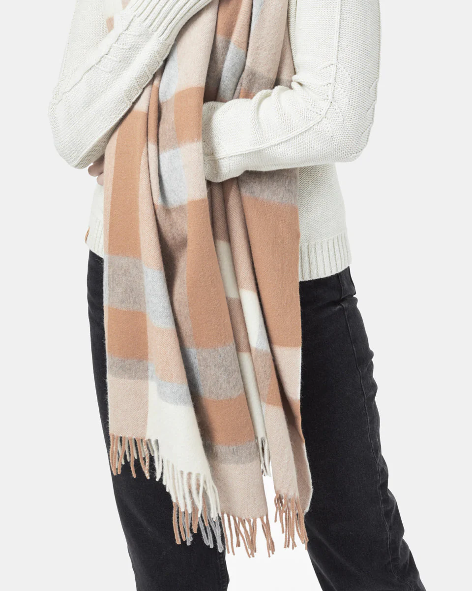 RWS Wool Woven Plaid Scarf - Image 3