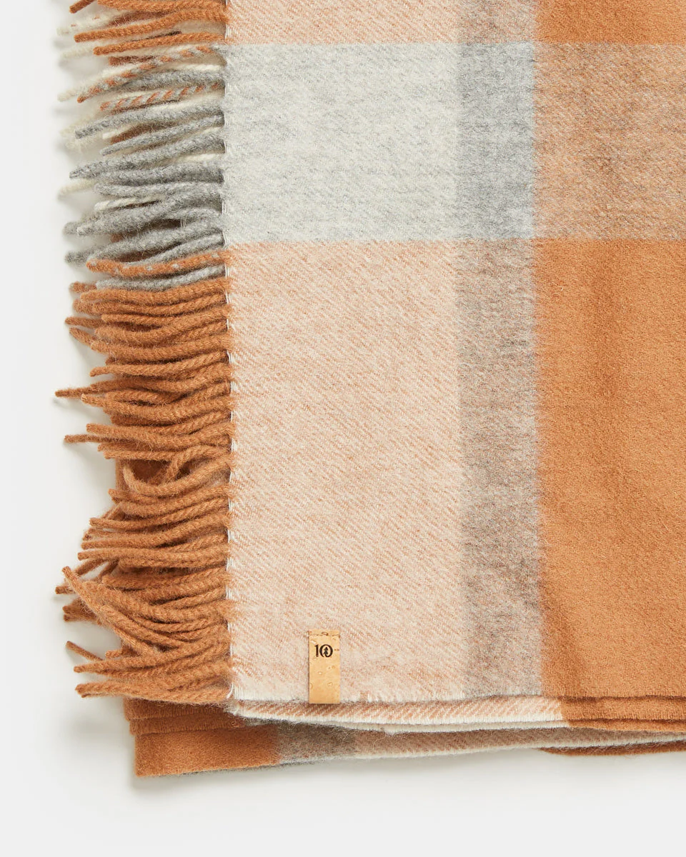 RWS Wool Woven Plaid Scarf - Image 4