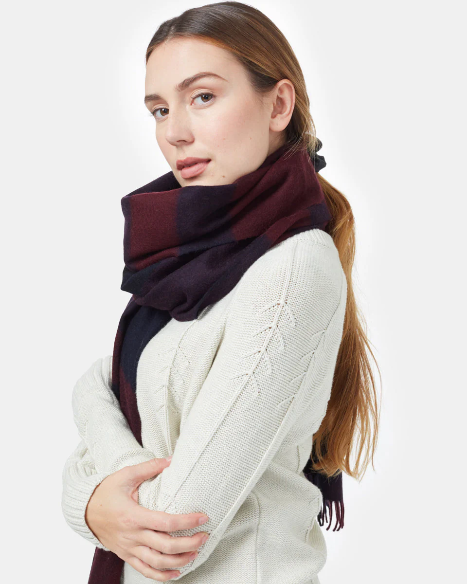 RWS Wool Woven Plaid Scarf - Image 3