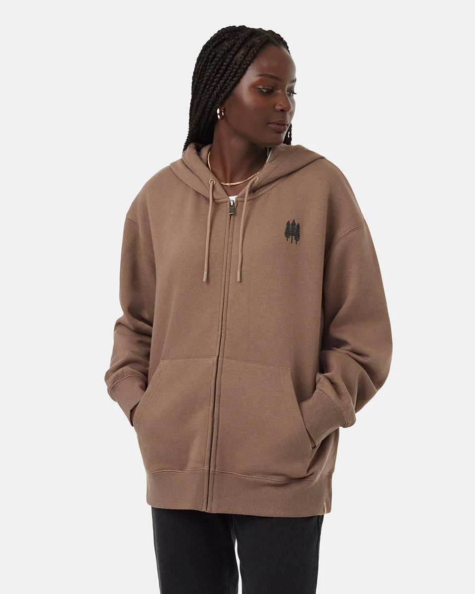 Tree Species Oversized Zip Hoodie - Image 2