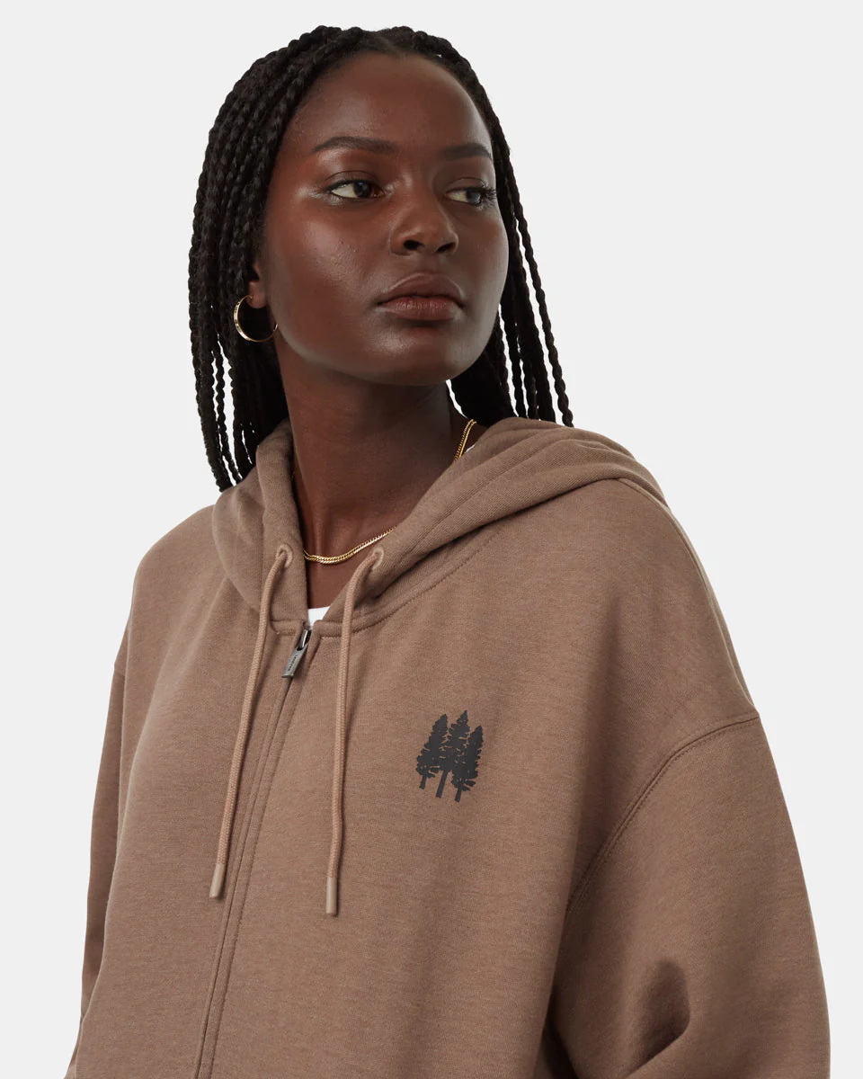 Tree Species Oversized Zip Hoodie - Image 5