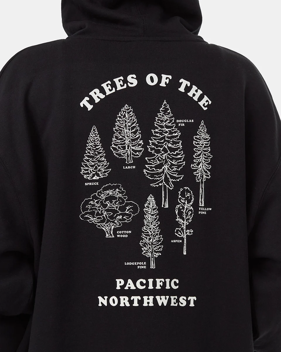 Tree Species Oversized Zip Hoodie - Image 6