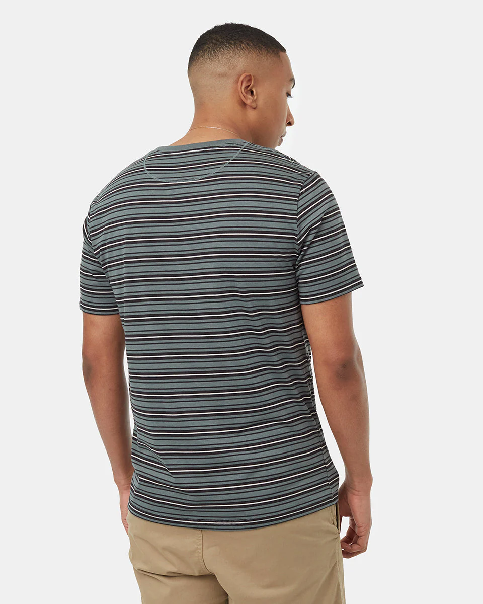 TreeBlend Stripe Button Pocket T-Shirt - Image 3