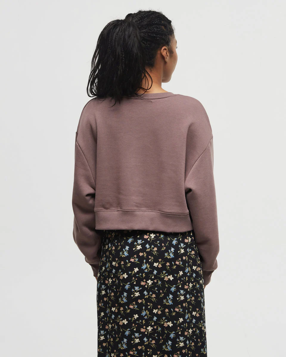 TreeFleece Oversized Cropped Crew - Image 3