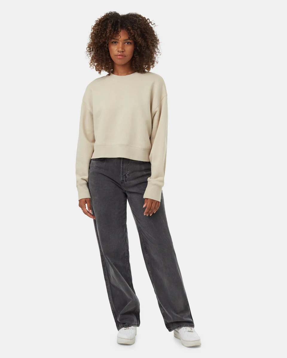TreeFleece Oversized Cropped Crew - Image 2