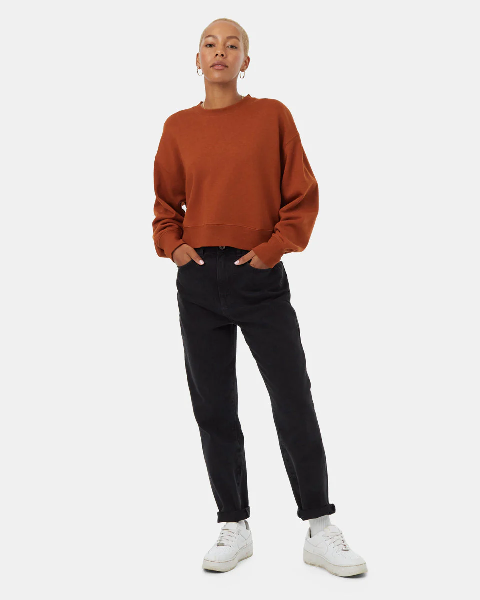 TreeFleece Oversized Cropped Crew - Image 2