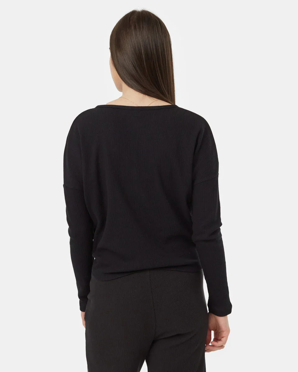 Treewaffle Tie Front Top - Image 3