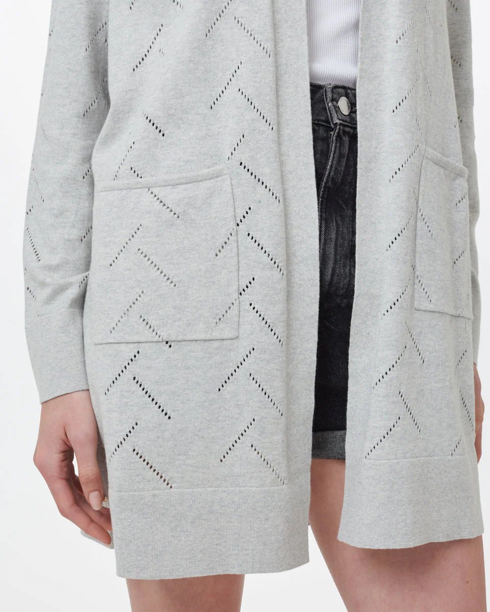 Highline Cotton Sage Tree Stitch Cardigan - Image 2