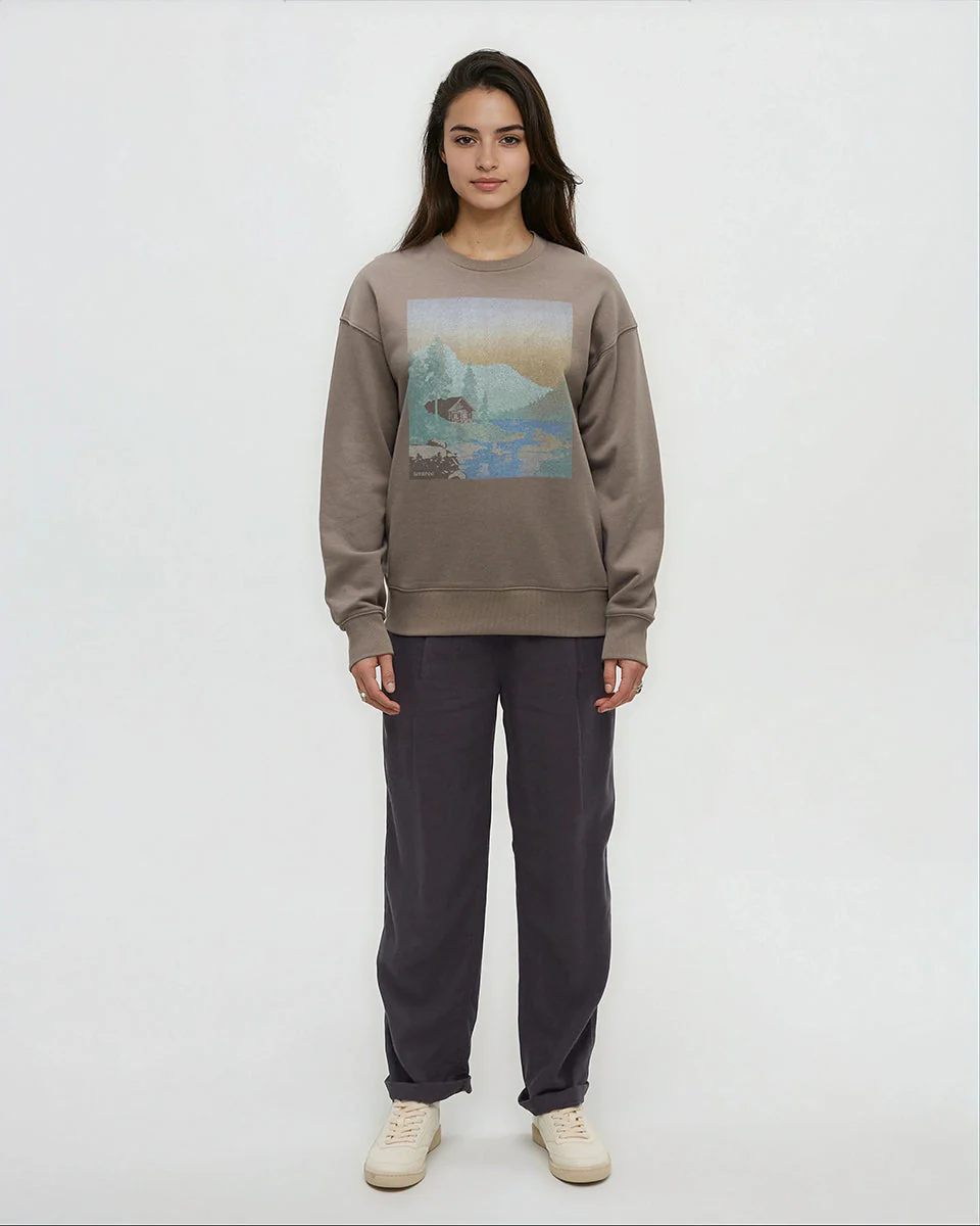 Washed Lakeshore Relaxed Crew - Image 3