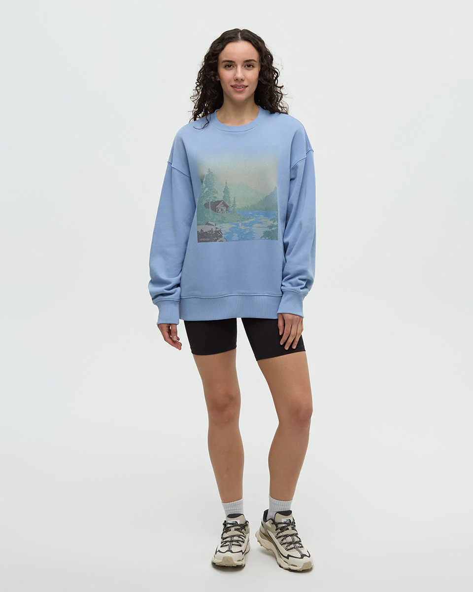Washed Lakeshore Relaxed Crew - Image 3