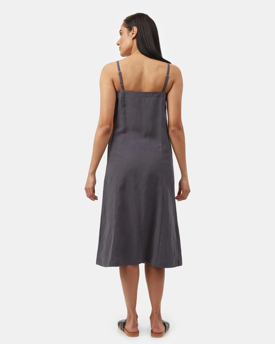 Button Front Linen Dress - Image 3